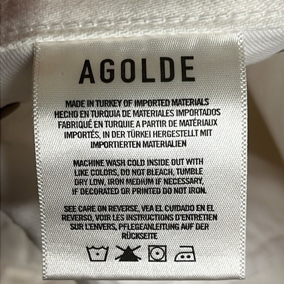 AGOLDE Fen conjure White High Rise Relaxed Taper Jeans - Picture 8 of 17